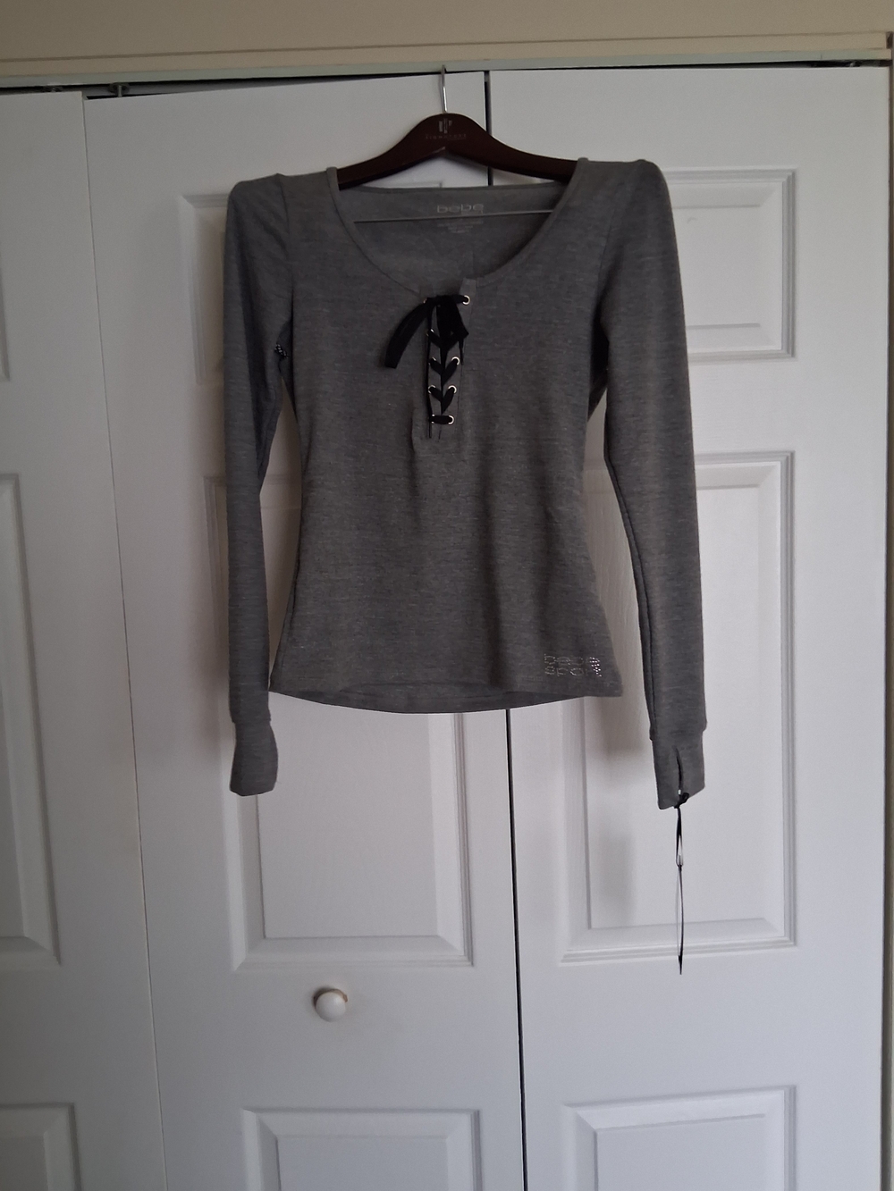Bebe Sport Lace Up Shirt